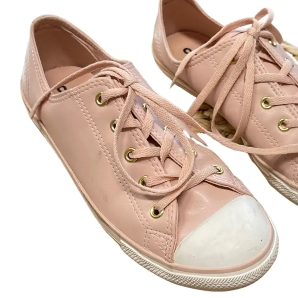 Converse All-Star Sneakers Blush Pink leather size 8